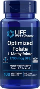 推荐Life Extension Optimized Folate, DFE - 1700 mcg (100 Tablets, Vegetarian)商品