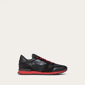 Valentino | 包邮包税【预售7天发货】 VALENTINO华伦天奴 23秋冬 男士 休闲运动鞋 SNEAKERS ROCKRUNNER CAMOUFLAGE NOIR 4Y2S0723NSD_43K 9.7折, 包邮包税