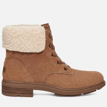 UGG | UGG Women's Harrison Lace Waterproof Suede Lace Up Boots - Chestnut商品图片,6折