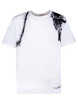 Alexander McQueen | Fold Harbess White T-shirt 独家减免邮费