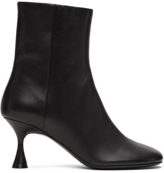 Acne Studios | Black Leather Ankle Boots商品图片,