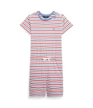 Ralph Lauren | Striped Cotton Jersey Romper (Big Kids),商家Zappos,价格¥133