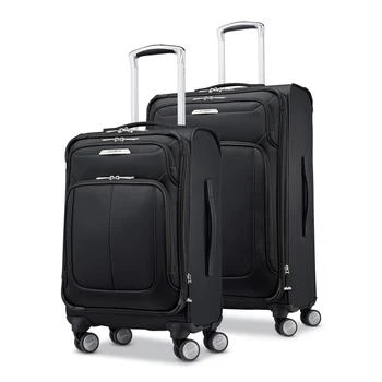 推荐Samsonite Solyte DLX Softside Expandable Luggage with Spinner Wheels, Midnight Black, 2-Piece Set (20/25)商品