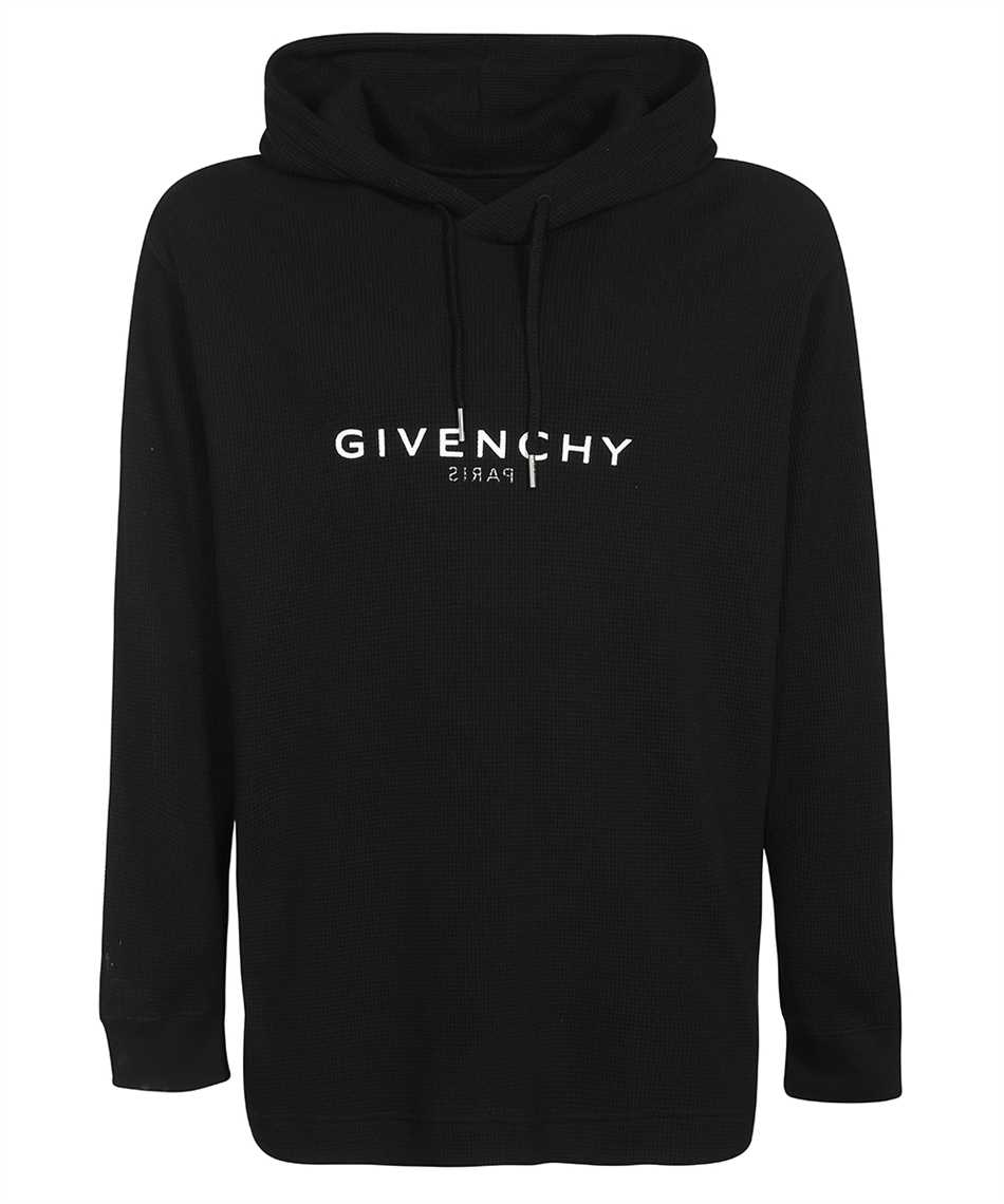 春装纪梵希卫衣, Givenchy | GIVENCHY 男士黑色字母印花棉质连帽卫衣 BMJ0E030RX-001商品图片 独家减免邮费