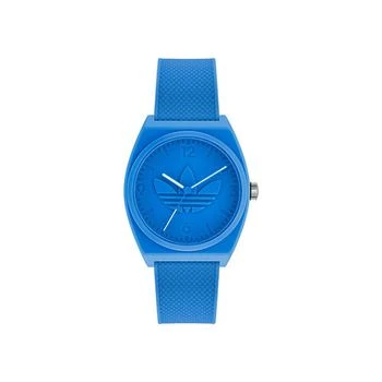 Adidas | Unisex Three Hand Project Two Blue Resin Strap Watch 38mm,商家Macy's,价格¥514