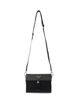 Prada | Prada Triangle-Logo Foldover Top Shoulder Bag 9.1折, 独家减免邮费