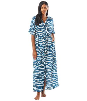 Vince Camuto经典款, Vince Camuto | Zebra Belted Maxi Dress Cover-Up商品图片 4.2折起