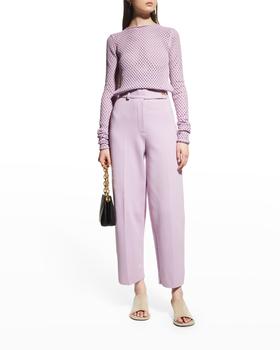 Madeleine Maternity, AERON | Madeleine High-Rise Straight Cropped Trousers商品图片 