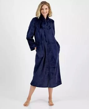 Charter Club | Women's Long Plush Zip-Front Robe, Created for Macy's,商家Macy's,价格¥299