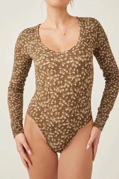 Free People | Sugar Dreams Bodysuit In Earth Combo,商家Premium Outlets,价格¥398
