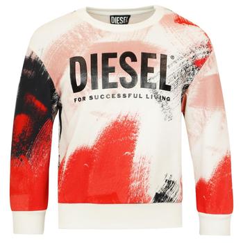 商品Diesel | White & Red Abstract Sweatshirt,商家Designer Childrenswear,价格¥292图片