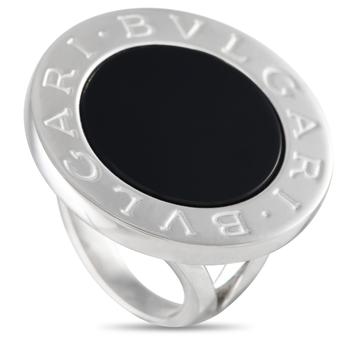 商品Bvlgari 18K White Gold Onyx Ring图片