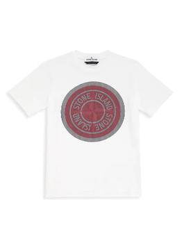 推荐Little Boy's & Boy's Textured Logo Medallion T-Shirt商品