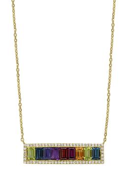商品Effy | 14K Yellow Gold Diamond  Necklace,商家Lord & Taylor,价格¥8422图片