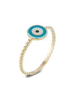 商品Saks Fifth Avenue | 14K Yellow Gold Evil Eye Ring,商家Saks OFF 5TH,价格¥1135图片