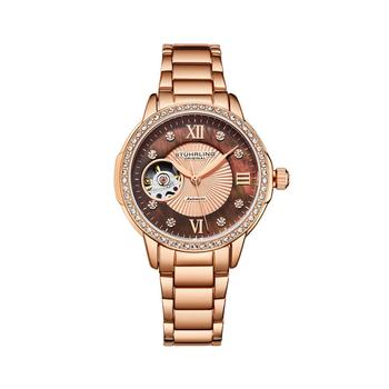 Stuhrling | Women's Rose Gold Stainless Steel Bracelet Watch 36mm商品图片,