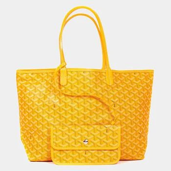 推荐Goyard Yellow Goyardine Coated Canvas and Leather Saint Louis PM Tote商品