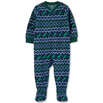 Carter's | Toddler Boys 1-Piece Dinosaur Fleece Footed Pajama 