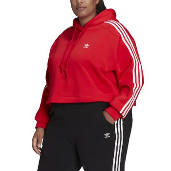 美国adidas plus, Adidas | adidas Plus 3 Stripe Short Hoodie - Women's商品图片 