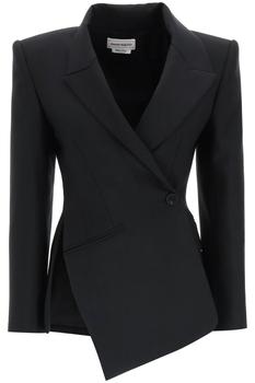 Alexander McQueen | Alexander mcqueen asymmetric tailored jacket商品图片,6折