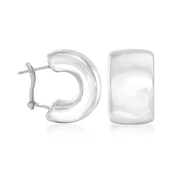 Ross-Simons | Italian Sterling Silver Wide C-Hoop Earrings,商家Premium Outlets,价格¥1105