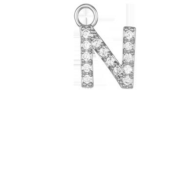 商品Melinda Maria | ICONS Silver Pave Letter Earring Charms (N-Z),商家Melinda Maria,价格¥109图片