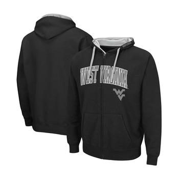 Colosseum | Men's Black West Virginia Mountaineers Arch Logo 2.0 Full-Zip Hoodie商品图片,7.5折