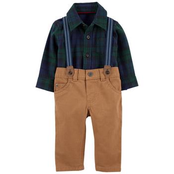 商品Carter's | Baby Boys Dress Me Up Bodysuit, Pants and Suspenders, 3 Piece Set,商家Macy's,价格¥115图片
