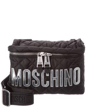 推荐Moschino Logo Quilted Nylon Shoulder Bag商品
