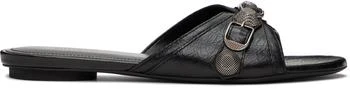 Balenciaga | Black Cagole Sandals 