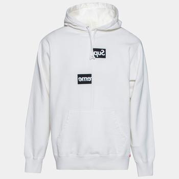 加拿大supreme卫衣, [二手商品] Supreme | Supreme x Comme des Garçons White Terry Knit Split Logo Hoodie L商品图片 