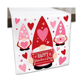 商品Big Dot of Happiness | Valentine Gnomes - Valentine's Day Party Dining Tabletop Decor - Cloth Table Runner - 13 x 70 inches,商家Macy's,价格¥158图片