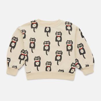 推荐BoBo Choses Kids’ Cat O’Clock Loopback Cotton Sweatshirt商品