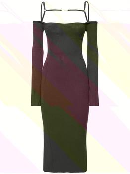 商品Jacquemus | La Robe Sierra Ribbed Jersey Midi Dress,商家LUISAVIAROMA,价格¥5324图片