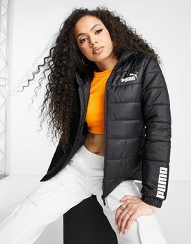 推荐Puma padded jacket in black商品