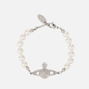 推荐Vivienne Westwood Relief Platinum and Faux Pearl Bracelet商品