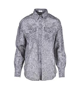 Brunello Cucinelli海淘, Brunello Cucinelli | Women's Gray Shirt商品图片 3.4折