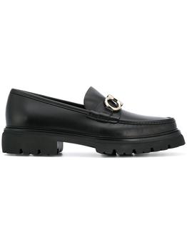 推荐SALVATORE FERRAGAMO - Gancini Leather Loafers商品