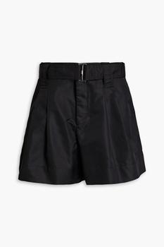 Ganni | Pleated taffeta shorts商品图片 4.9折