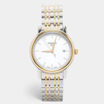 推荐Tissot White Two Tone Stainless Steel Carson T0854102201100 Men's Wristwatch 40 mm商品