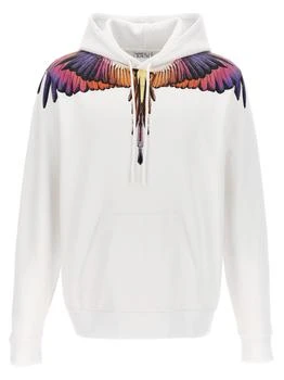 Marcelo Burlon | Printed Hoodie Sweatshirt White 4.6折