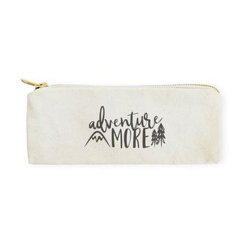 商品The Cotton & Canvas Co. | Adventure More Cotton Canvas Pencil Case And Travel Pouch,商家Verishop,价格¥97图片
