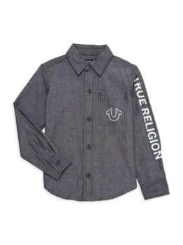 True Religion | Little Boy's Chambray Logo Shirt 2.8折
