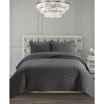 Juicy Couture是什么牌子, Juicy Couture | Leopard Embossed 3-Pc. Quilt Set, Twin商品图片 