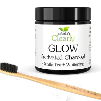 商品Clearly GLOW, Teeth Whitening Activated Charcoal Powder 80 GRAM,商家Verishop,价格¥125图片