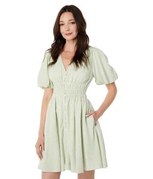 Madewell | Linen-Blend Sophia Mini Dress商品图片,5.1折