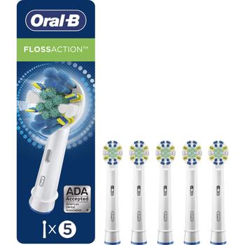 商品Oral-B | Oral-B FlossAction Electric Toothbrush Replacement Brush Heads Refills, 5 Count,商家Amazon US editor's selection,价格¥194图片