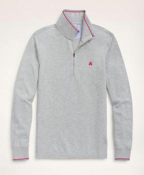 推荐Supima® Cotton Pique Half-Zip Polo Shirt商品