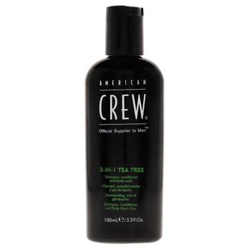 商品American Crew | 3-In-1 Tea Tree Shampoo and Conditioner and Body Wash by American Crew for Men - 3.3 oz Shampoo and Conditioner and Body Wash,商家Premium Outlets,价格¥79图片