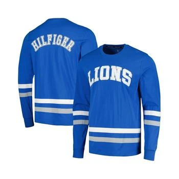Tommy Hilfiger | Men's Blue, Silver Detroit Lions Nolan Long Sleeve T-shirt 